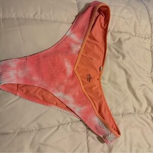 aerie Coral-Pink Tie-Dye Bikini Bottom